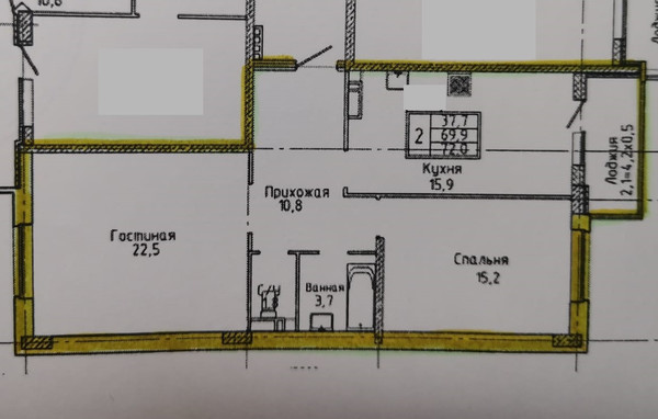 Продам двухкомнатную (2-комн.) квартиру, Конгрессная ул, 33, Краснодар г