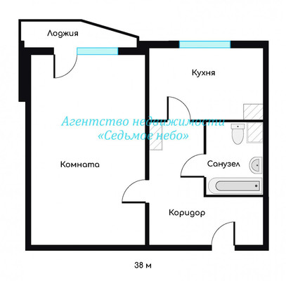 Сдам однокомнатную (1-комн.) квартиру, Полярная ул, 54к1, Москва г