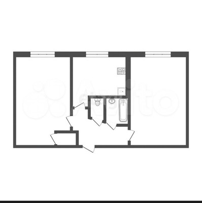 Продам двухкомнатную (2-комн.) квартиру, Дмитровская ул, 14, Базарово д