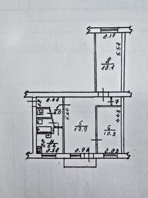 Продам трехкомнатную (3-комн.) квартиру, Студенческая ул, 18, Симферополь г