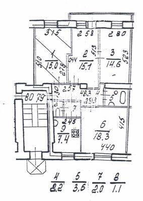 Продам комнату в 4-комн. квартире, Каменноостровский пр-кт, д. 55, Санкт-Петербург г