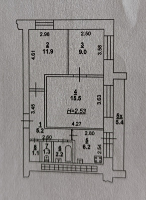 Продам трехкомнатную (3-комн.) квартиру, Халтуринский пер, 61к22, Ростов-на-Дону г