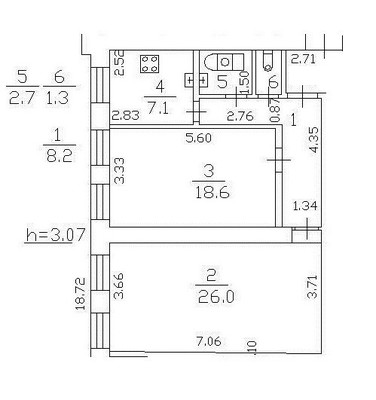 Продам двухкомнатную (2-комн.) квартиру, Красного Курсанта ул, 34Б, Санкт-Петербург г