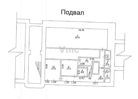 Сдам офисное помещение 400 м2, Романов пер, 2/6 5, Москва г