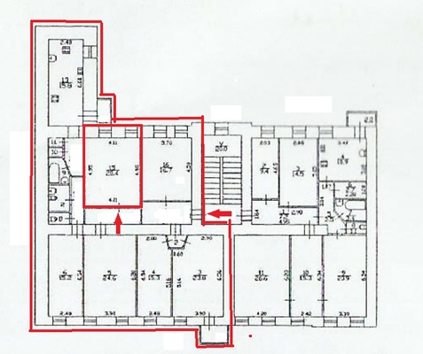 Продам комнату в 6-комн. квартире, Большой В.О. пр-кт, 25, Санкт-Петербург г