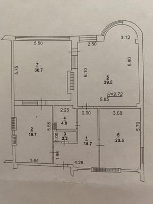 Продам трехкомнатную (3-комн.) квартиру, Доломановский пер, 56к13, Ростов-на-Дону г