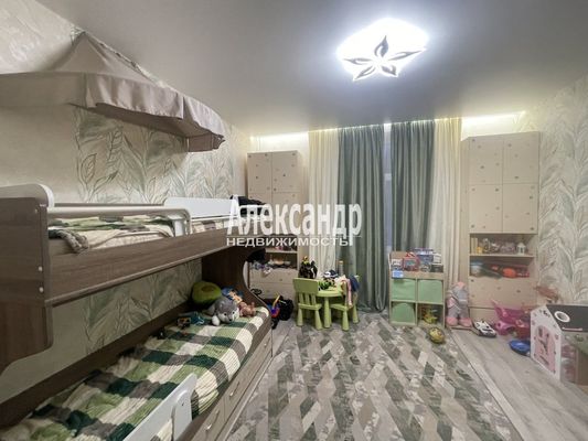 Продам комнату в 3-комн. квартире, Пограничника Гарькавого ул, 5к1, Санкт-Петербург г