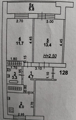 Продам двухкомнатную (2-комн.) квартиру, Каширская ул, 4к1, Ростов-на-Дону г