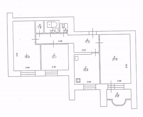 Продам трехкомнатную (3-комн.) квартиру, Рихарда Зорге ул, 60А, Казань г