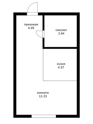 Продам однокомнатную (1-комн.) квартиру, Автозаводская ул, 26, Москва г