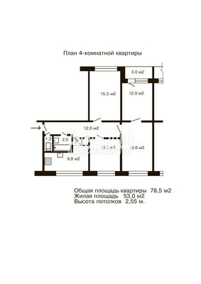 Продам многокомнатную квартиру, Дунайский пр-кт, д. 40 корп. 1, Санкт-Петербург г