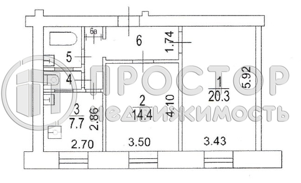 Продам двухкомнатную (2-комн.) квартиру, Открытое ш, 2к6, Москва г