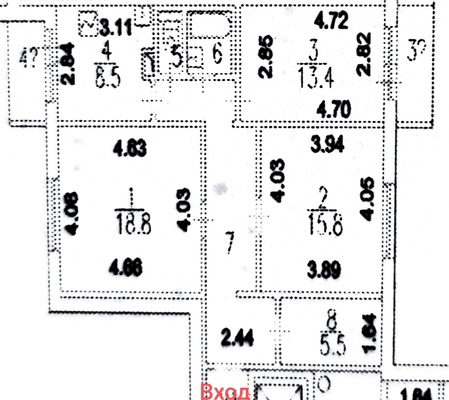 Продам трехкомнатную (3-комн.) квартиру, Софьи Ковалевской ул, 12к1, Москва г