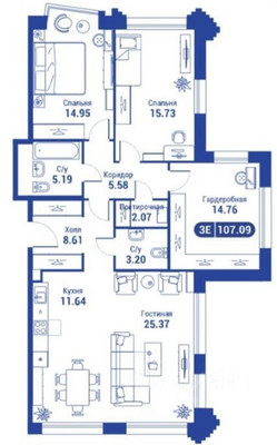 Продам многокомнатную квартиру, Годовикова ул, 11к4, Москва г