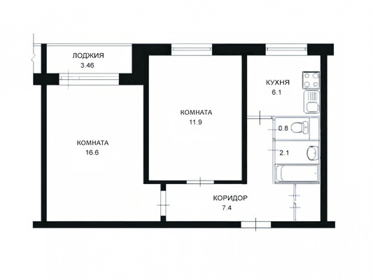 Продам двухкомнатную (2-комн.) квартиру, Маршала Тухачевского ул, 23к3, Москва г