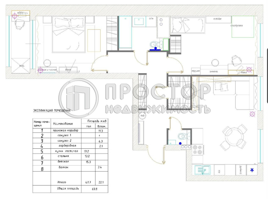 Продам трехкомнатную (3-комн.) квартиру, Архитектора Щусева ул, 1, Москва г