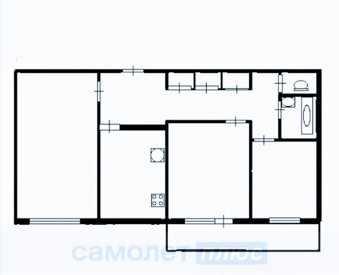 Продам трехкомнатную (3-комн.) квартиру, Ангарская ул, 13, Москва г