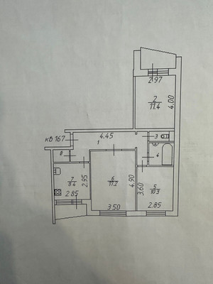 Продам трехкомнатную (3-комн.) квартиру, Александра Корсунова пр-кт, 40к4, Великий Новгород г