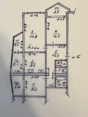 Продам трехкомнатную (3-комн.) квартиру, Риекская ул, 22к2, Гаспра пгт