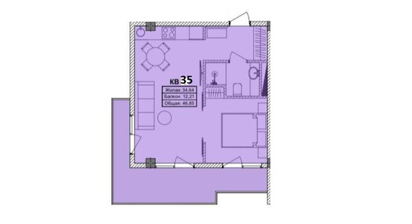 Продам однокомнатную (1-комн.) квартиру, Кореизское ш, 8А, Кореиз пгт