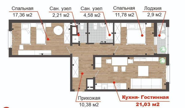 Продам двухкомнатную (2-комн.) квартиру, Супсехское ш, 39к7, Анапа г