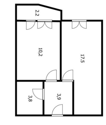Продам однокомнатную (1-комн.) квартиру, Ленина ул, 180к1, Анапа г