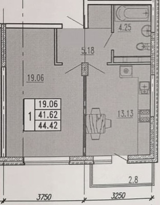 Продам однокомнатную (1-комн.) квартиру, Ивана Голубца ул, 147к2, Анапа г