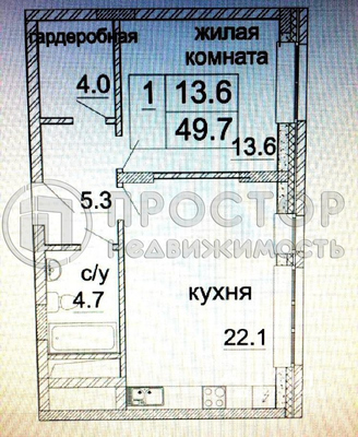 Продам двухкомнатную (2-комн.) квартиру, Архитектора Щусева ул, 2к1, Москва г