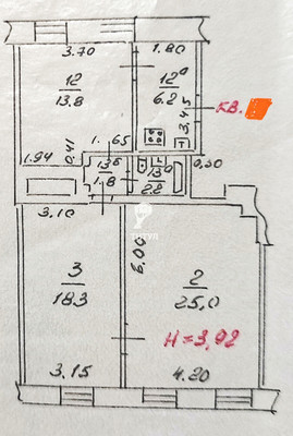 Продам трехкомнатную (3-комн.) квартиру, Кольцовский пер, 4, Ростов-на-Дону г