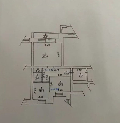 Продам двухкомнатную (2-комн.) квартиру, Комсомольский пр-кт, 17, Красноярск г