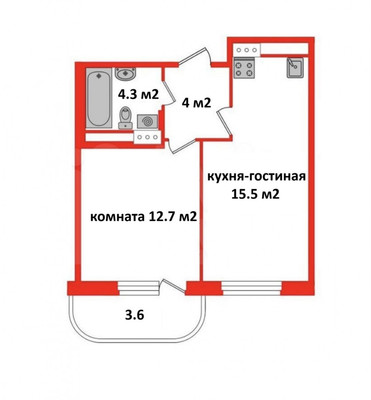 Продам однокомнатную (1-комн.) квартиру, Шекспира ул, 1к1, Бугры п