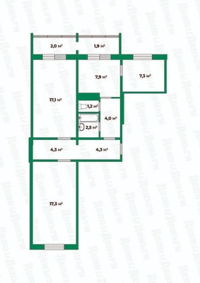 Продам двухкомнатную (2-комн.) квартиру, Павла Корчагина ул, 39к1, Киров г