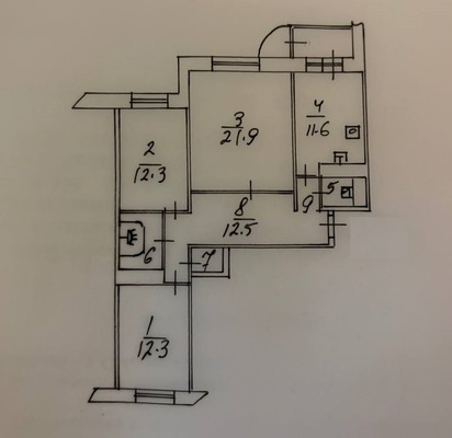 Продам трехкомнатную (3-комн.) квартиру, Октябрьский пр-кт, 18к1, Люберцы г