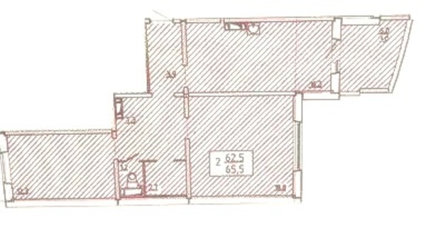 Продам двухкомнатную (2-комн.) квартиру, 60 лет Образования СССР пр-кт, 62Д, Красноярск г