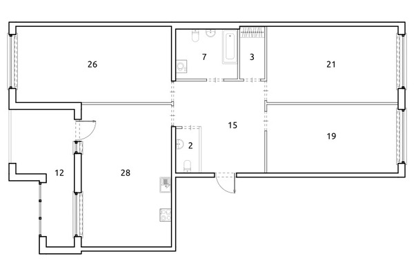 Продам трехкомнатную (3-комн.) квартиру, Петровский пр-кт, 22 к2, Санкт-Петербург г