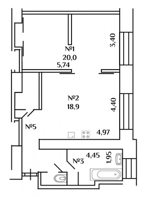 Продам двухкомнатную (2-комн.) квартиру, Дмитровка Б. ул, 18/20к4, Москва г