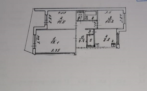 Продам трехкомнатную (3-комн.) квартиру, Героев Десантников ул, 65к1, Новороссийск г