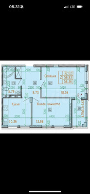 Продам двухкомнатную (2-комн.) квартиру, Таманская ул, 121к2, Анапа г