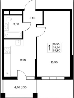 Продам однокомнатную (1-комн.) квартиру, Сиреневый пер, 3, Анапа г