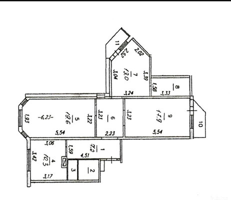 Продам трехкомнатную (3-комн.) квартиру, Чистяковой ул, 18, Одинцово г