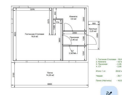 Продам дом, Молодежная ул, 34б, Колбацкое с, 0 км от города