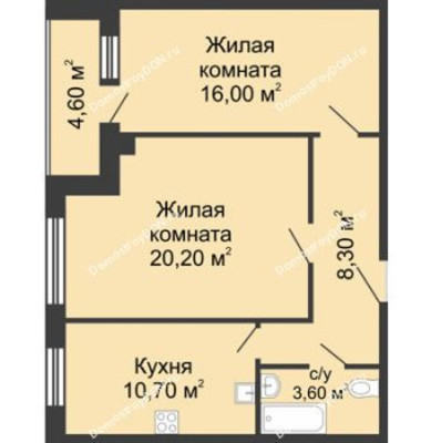 Продам двухкомнатную (2-комн.) квартиру, Береговая ул, 19/2, Ростов-на-Дону г