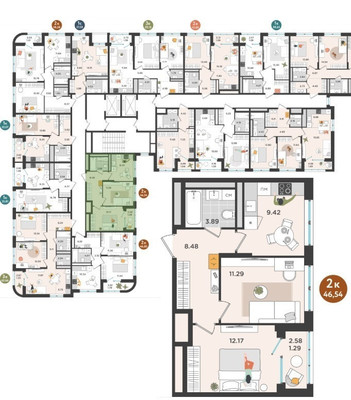 Продам двухкомнатную (2-комн.) квартиру (долевое), Металлистов ул, 18, Пермь г