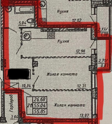 Продам двухкомнатную (2-комн.) квартиру, Комарова б-р, 18к3, Ростов-на-Дону г