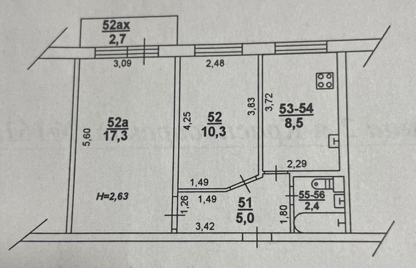 Продам двухкомнатную (2-комн.) квартиру, 2-я Краснодарская ул, 161/1, Ростов-на-Дону г