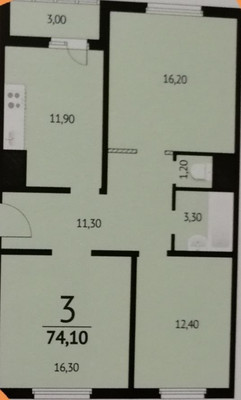 Продам трехкомнатную (3-комн.) квартиру, Ткачева ул, 25, Ростов-на-Дону г