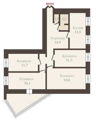 Продам многокомнатную квартиру, Шаврова ул, 5Вк2, Санкт-Петербург г