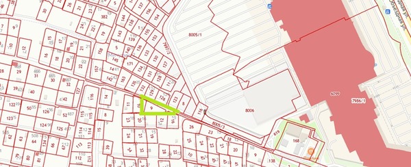 Продам участок 5,42 соток, Фермерское хоз., МЮД ул, Брянск г, 0 км от города