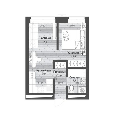 Продам однокомнатную (1-комн.) квартиру, Юлиуса Фучика ул, 30А, Казань г