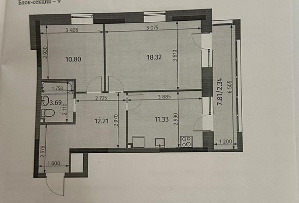 Продам двухкомнатную (2-комн.) квартиру, Бухарская ул, 32к1, Казань г